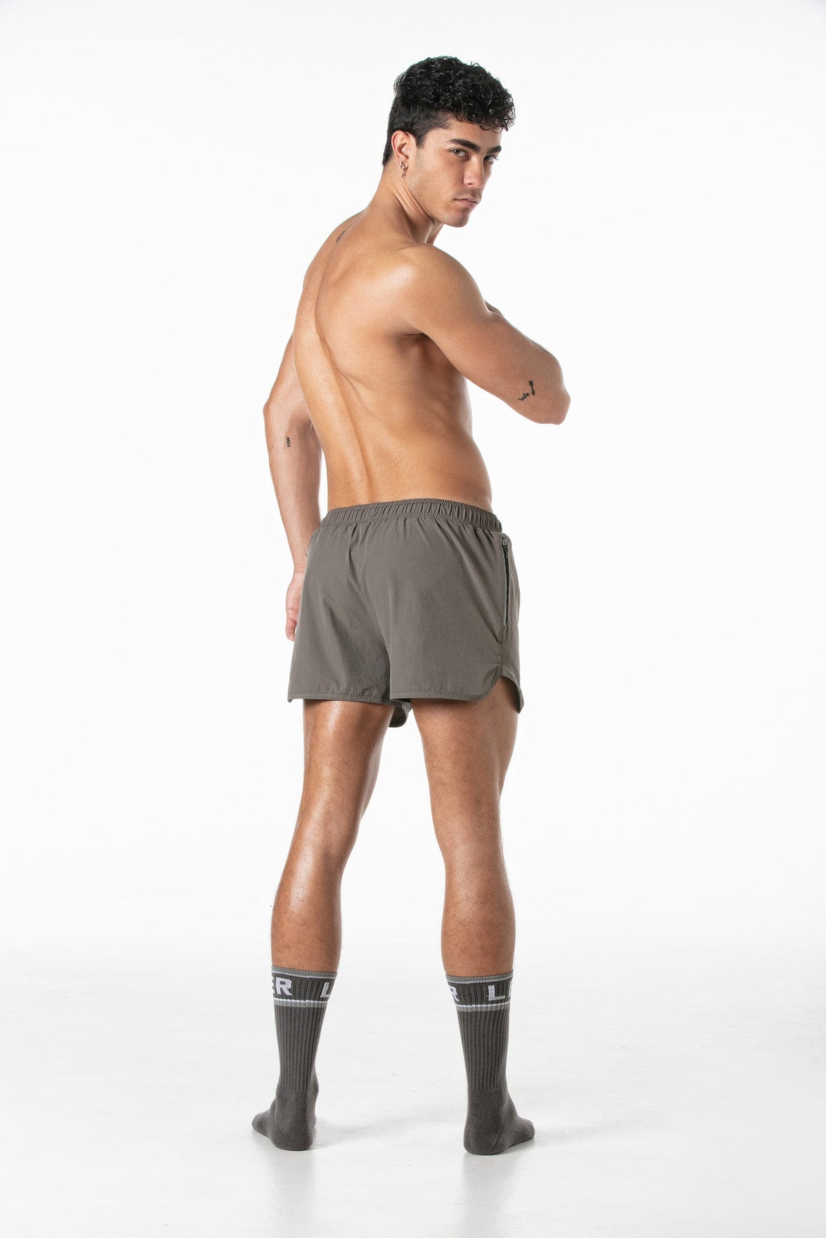 Taupe Sports Gym Shorts – Men's Workout Shorts