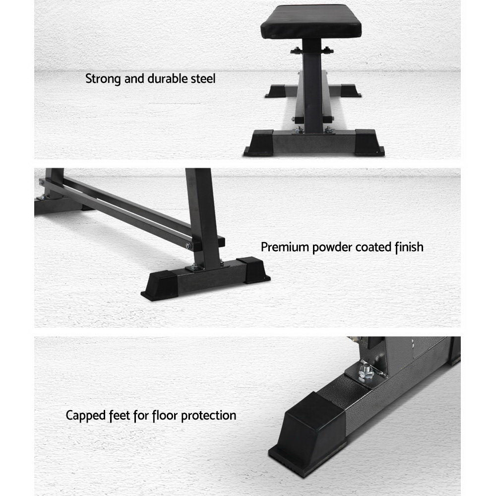 Everfit Weight Bench Flat Bench Press – 300kg Capacity