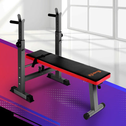 Everfit Weight Bench with Squat Rack – 200kg