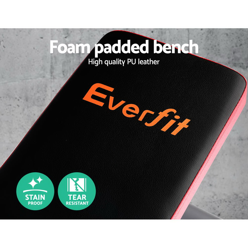 Everfit Weight Bench with Squat Rack – 200kg