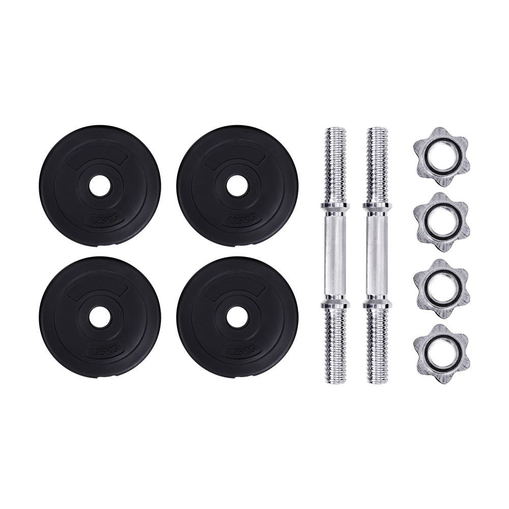 NNEDSZ 10kg Dumbbell Set – Weight Plates & Bench
