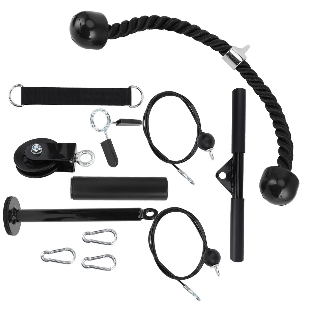 Fitness Pulley System for Home Gym Strength Training
