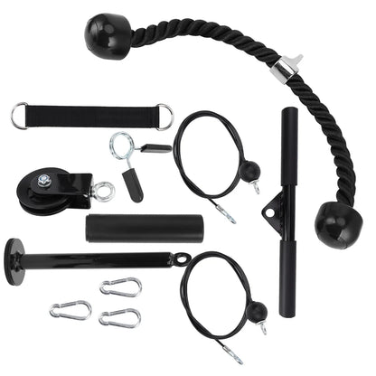 Fitness Pulley System for Home Gym Strength Training