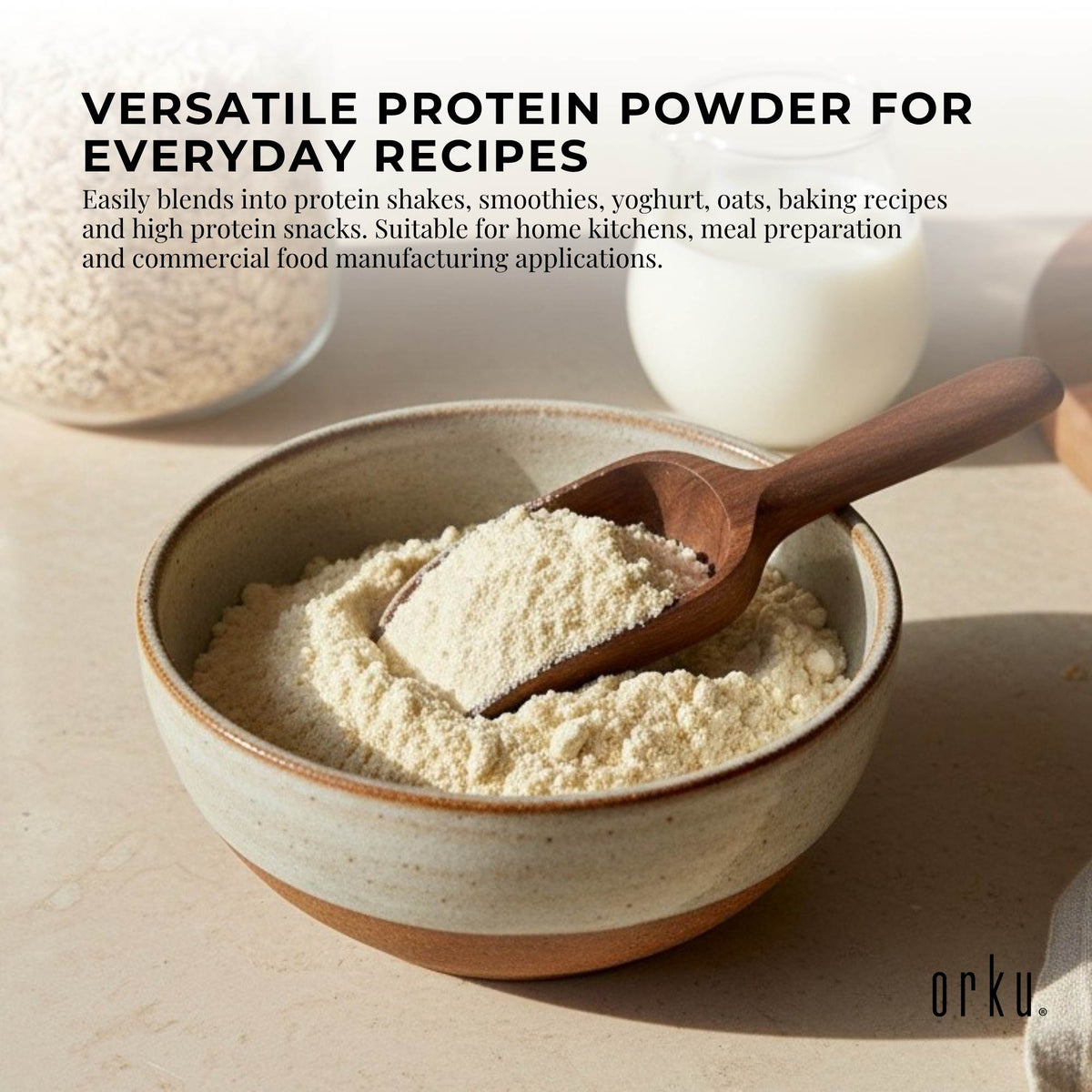 Orku Whey Protein Isolate WPI 90% Unflavoured