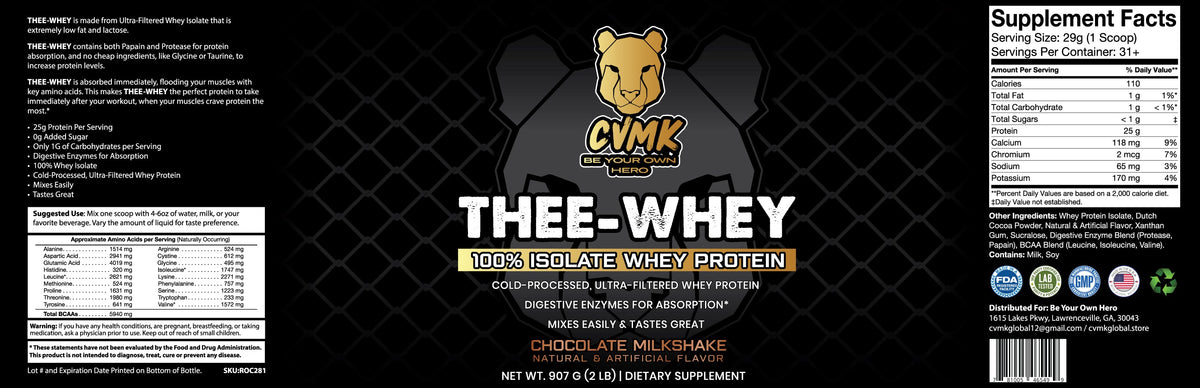 THEE-WHEY Protein Powder for Fitness Nutrition