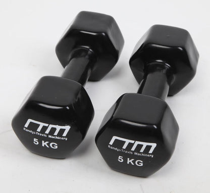 NNEDSZ PVC Coated Dumbbells Pair – Hand Weights