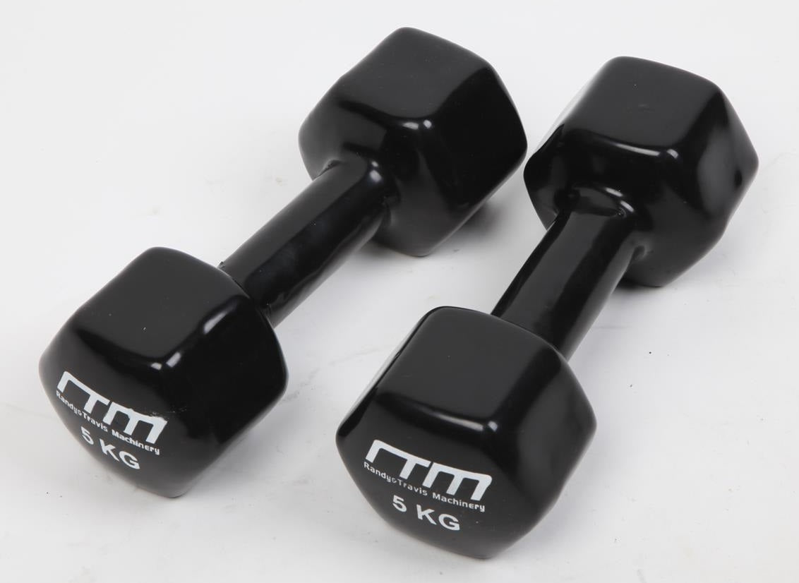 NNEDSZ PVC Coated Dumbbells Pair – Hand Weights