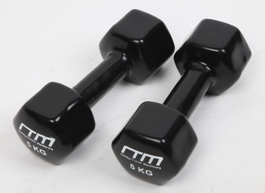 NNEDSZ PVC Coated Dumbbells Pair – Hand Weights
